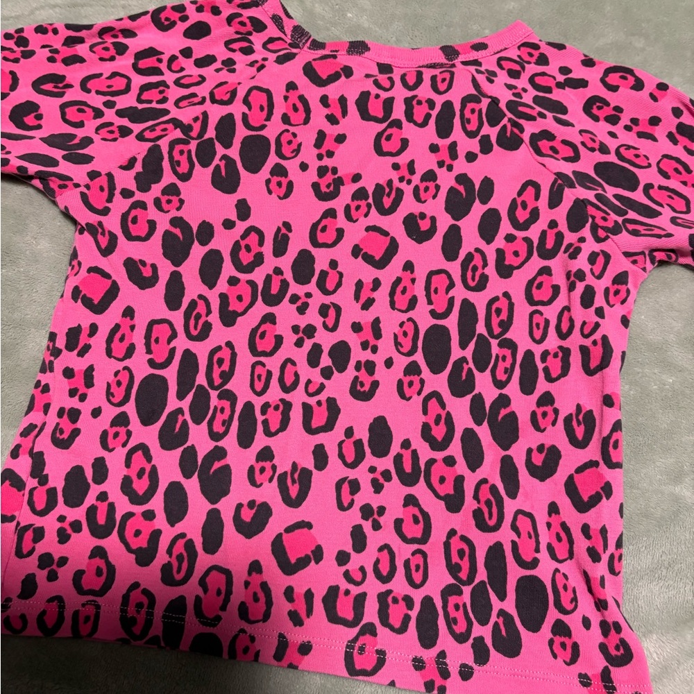 Mini Rodini Fuchsia Animal Print Shirt - Picture 2 of 6